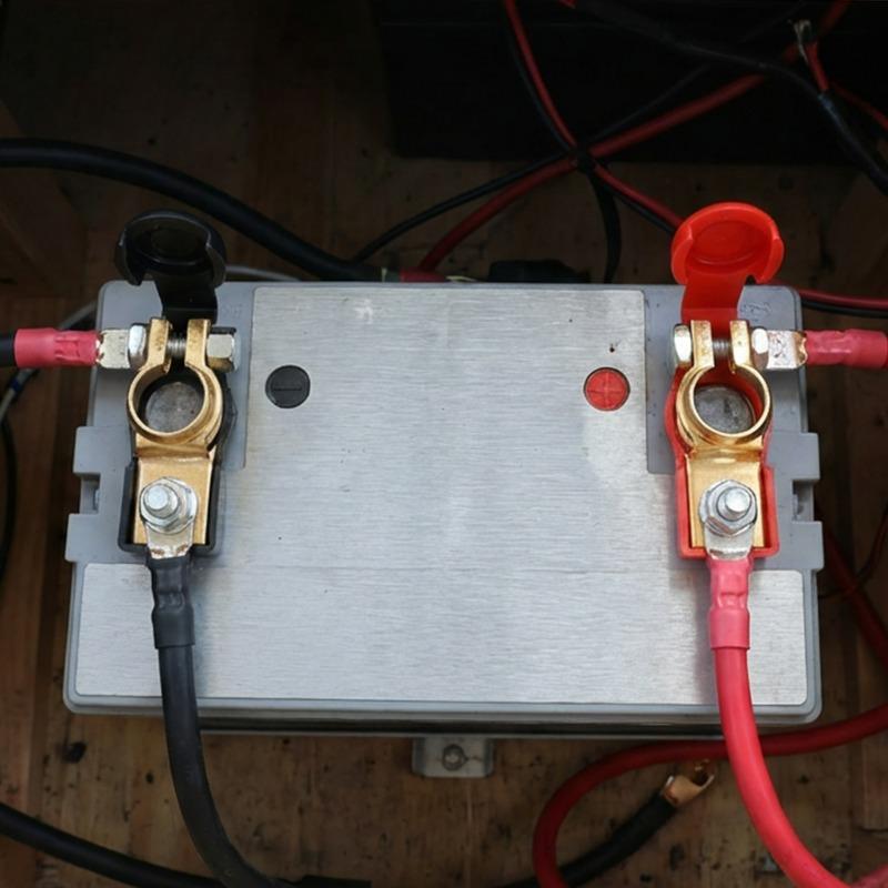 2pcs Battery Terminal Cable Clamp Negative + Positive Top-Post for Toyota for Cars and Truck Accessories