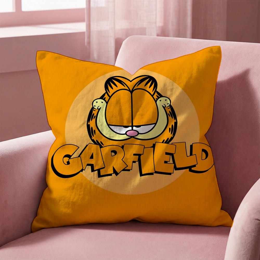 Garfield Cushion Cover MultiScene Pillow Cover for Home Car Reversible Soft Durable for Daily Use