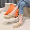 Hollow Embroidered Women's Slippers Flat with Pull on Women's Shoes on Sale 2025 New Summer New Solid Women's Slippers
