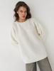 2025 European American Plus Size Grey Knit Sweater - Solid Color, Round Neck Loose Fit for Autumn/Winter