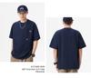 Men's 260g Heavyweight Wrinkle-Resistant Waffle Knit Embroidered Short Sleeve Loose Fit T-Shirt