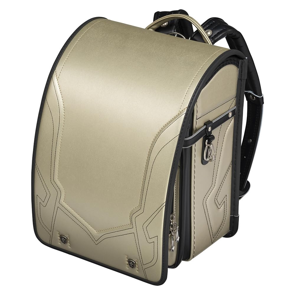 

School Official Handsome Boy Made in Japan warranty Boys Clarino Popular A4 tablet compatible Large capacity storage Gold x Metal Gray randoseru