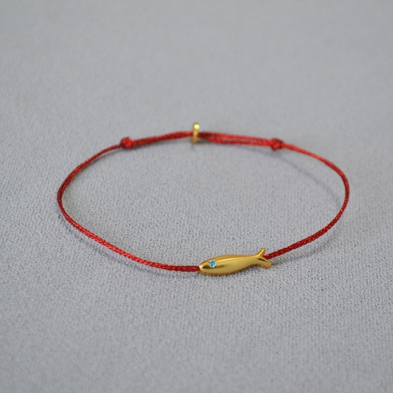 Schulbeginn Roter Faden Handseil Glücksbringer Kleiner Fisch Mutter-Kind Handgewebte Farbige Armbänder für Mama Tochter