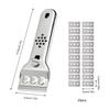 Grattoir pour plaques de cuisson - Modèle standard - Acier inoxydable - 20 lames - Poignée ergonomique antidérapante