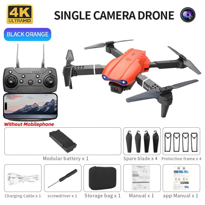 E99Pro Mini RC Drone 4K Professional Wide Angle Dual HD Camera Foldable Helicopter 5G WiFi FPV Height Hold