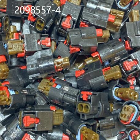 2098557-4 Female Plastic Housing 2P Waterproof Brand New Black Car Connector Harness Plug In Stock