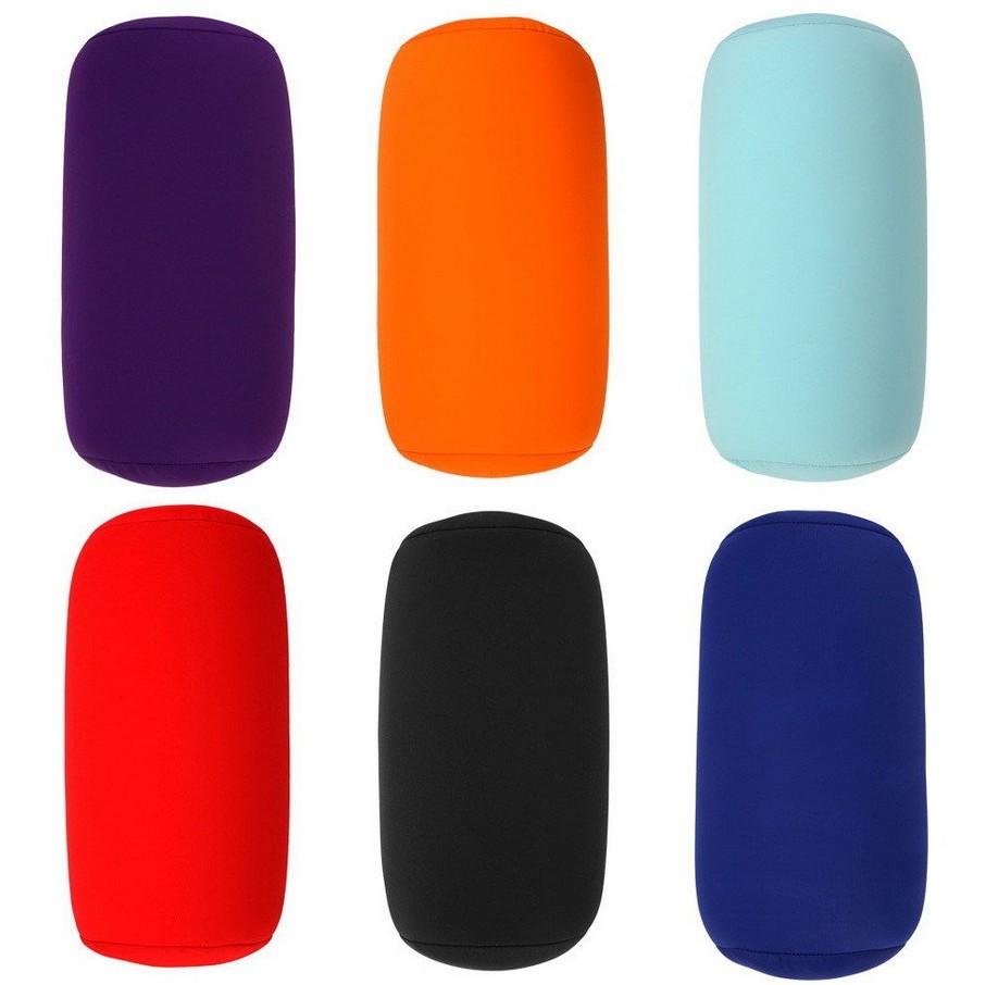 Microbead Roll Pillow For Neck And Head Support Ideal For Travel And Home Comfort