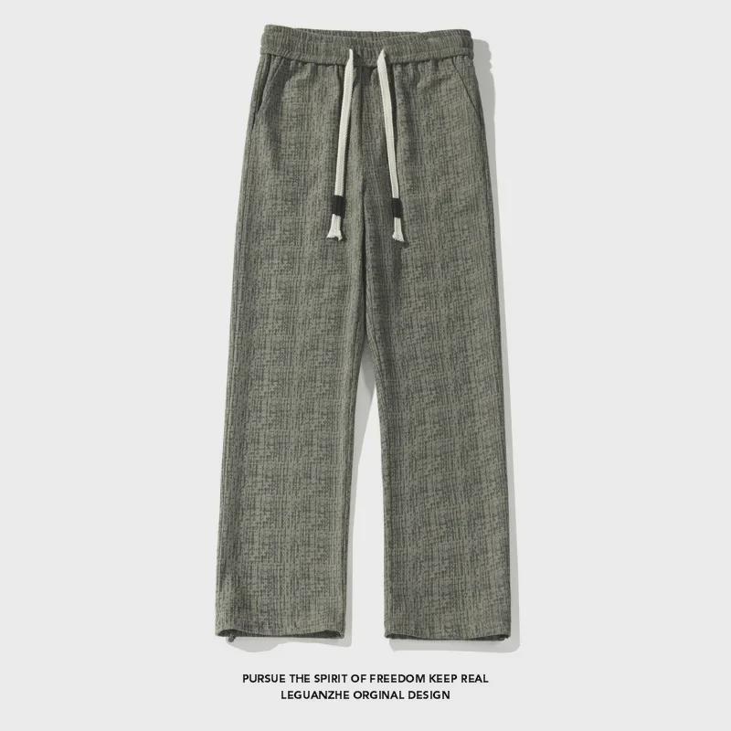 2024 Autumn Large White Corduroy Dirty Pants, Sizes M-5X