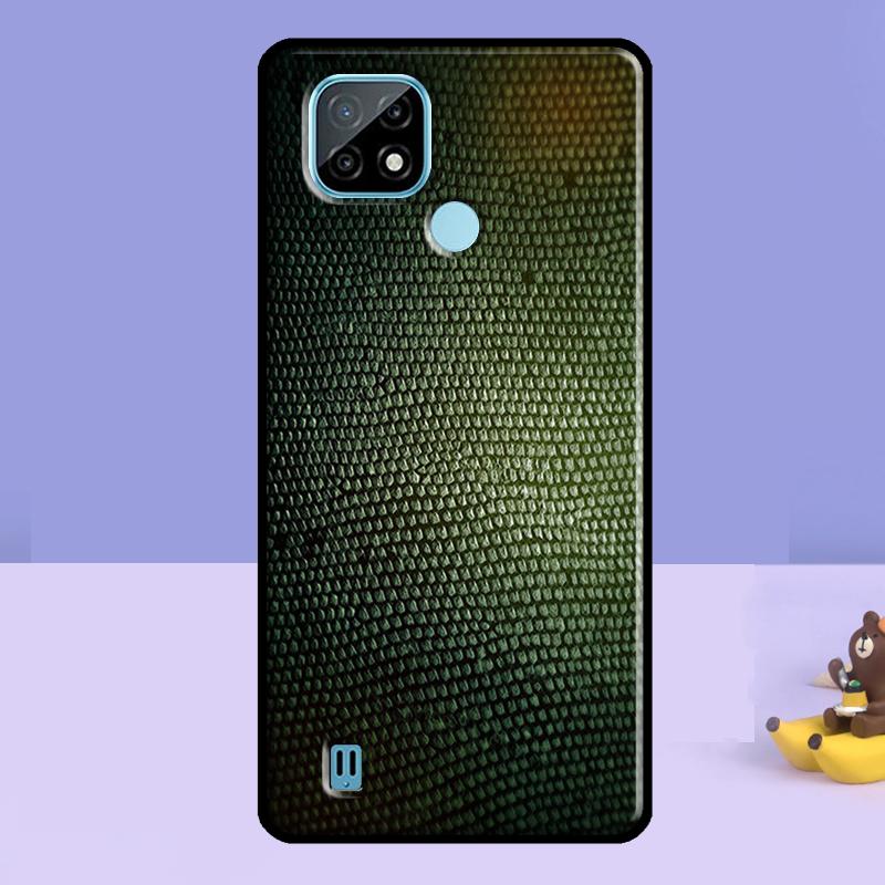 Snake Skin Case For Realme 13 10 11 12 14 Pro Plus C75 C67 C61 C55 C53 C51 C35 C21Y C25S GT 7 Pro 6 6T