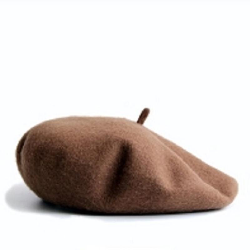 Women's Berets Imitation Cashmere Woolen Autumn and Winter Japanese Painter Hats Fashionable Temperament Solid Color Casual Hat