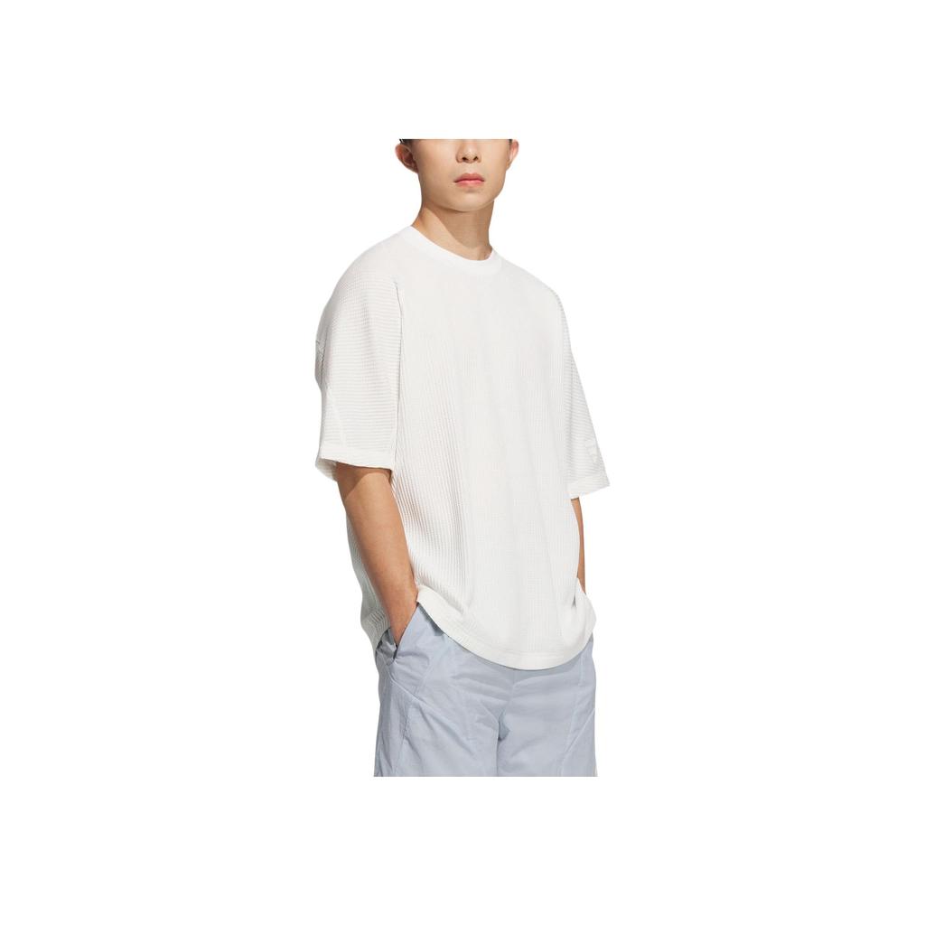 adidas Fos Series Soft Comfortable Fashionable Versatile Short Sleeve T-Shirt Men Tops Bright-White KB4611