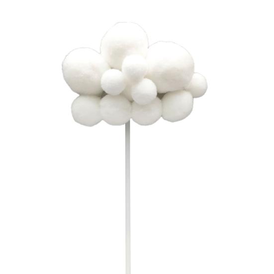 

Топпер для торта в стиле облаков, антипригарный прочный Топпер для торта на день рождения для Хэллоуина 4 белый