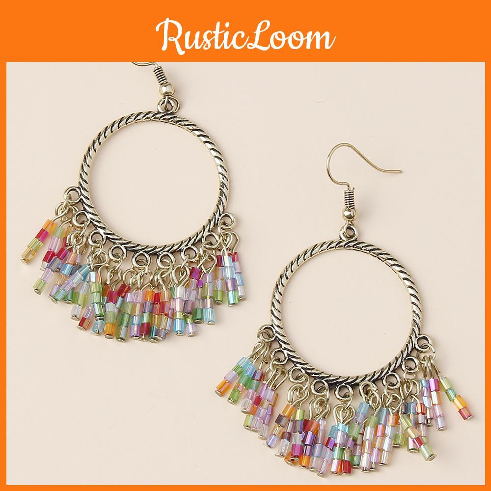 Ethnic Modern Alloy Jewelry With Geometric Shape And Embellished Crystals