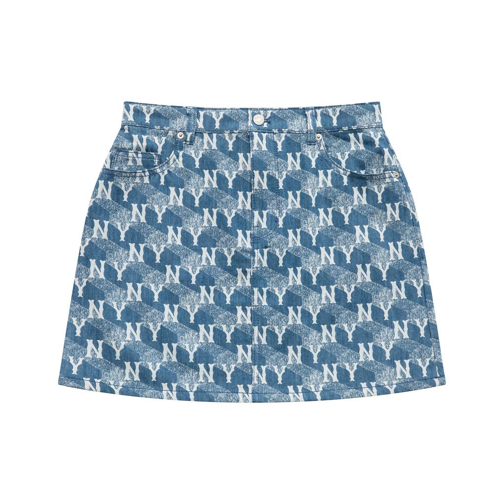 New MLB New York Yankees Casual Short Skirts Women's Sky Blue 3FDSM0333-50SBL