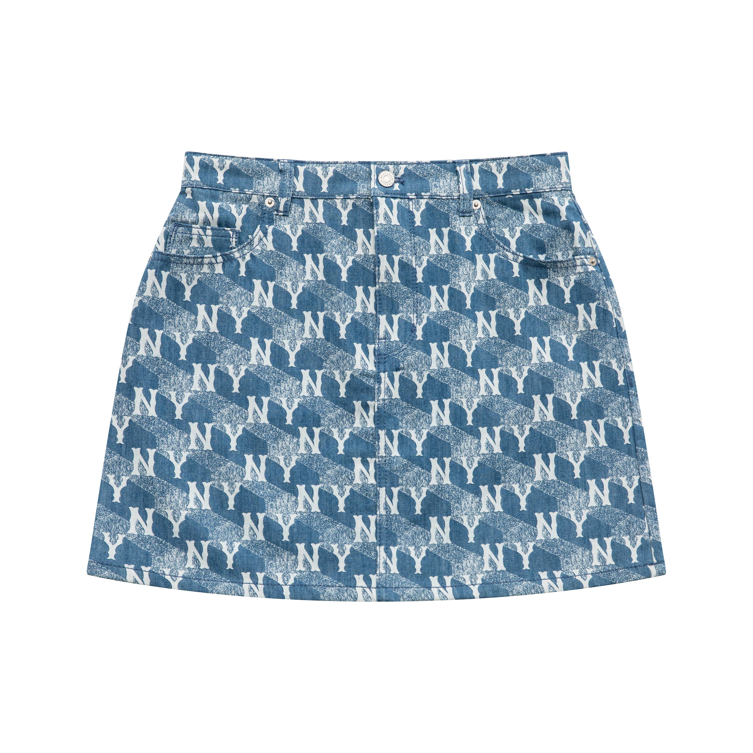 

New MLB New York Yankees Casual Short Skirts Women s Sky Blue 3FDSM0333-50SBL XS