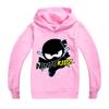 Kids Funny NINJA KIDZ Hoodies Boys Casual T Shirt Cartoon Long Sleeve Children T-Shirts Spring fall Girls Tops Children Clothes