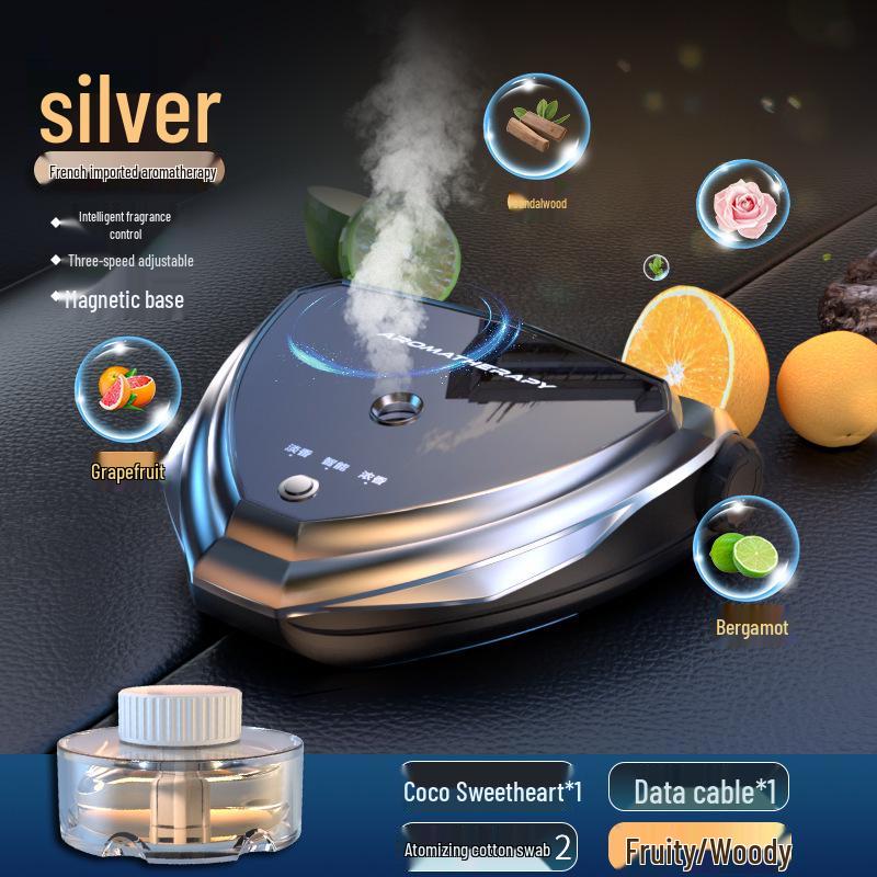 Car Aroma Diffuser & Perfume Atmosphere Light with Parking Number Plate V868S