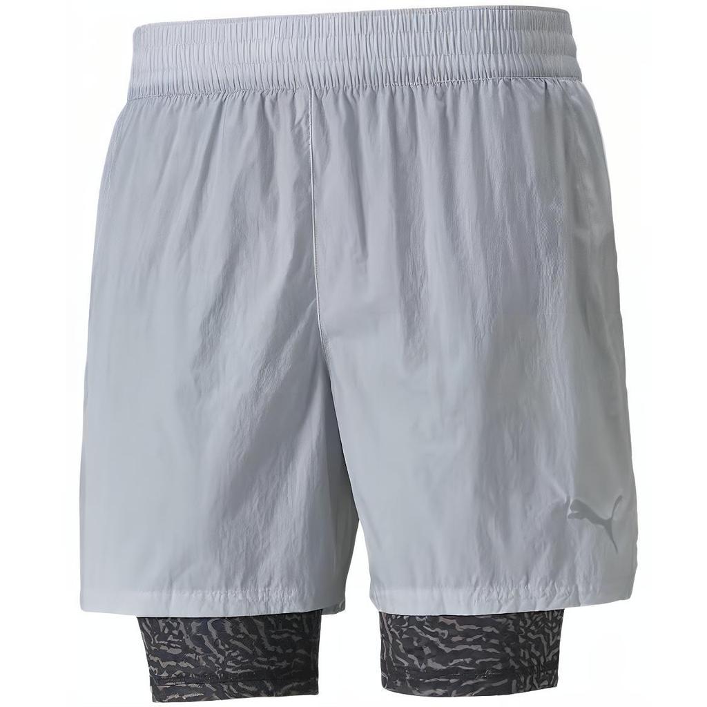 Puma Solid Color Elastic Casual Shorts Men Shorts Cyan 521481-19