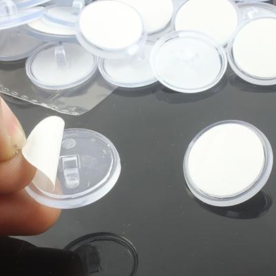 20 ks Mini průhledné stropní háčky - Silná samolepicí přilnavost, Bezešvé zavěšení, Nástěnné úložné prostory, DIY bytová dekorace, Párty, Vánoce, Vlajka,