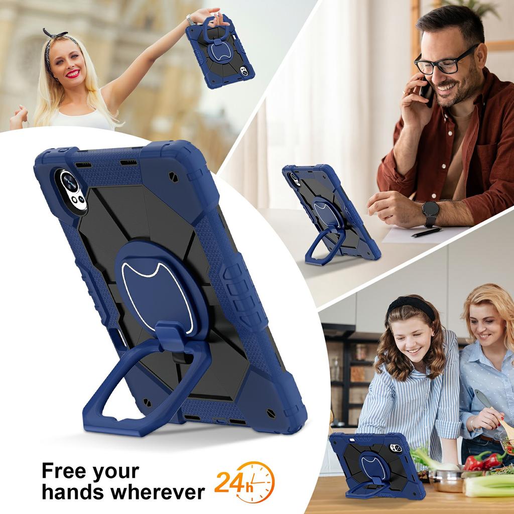 For Huawei MatePad Air (2024) Case Silicone+PC Kickstand Tablet Cover