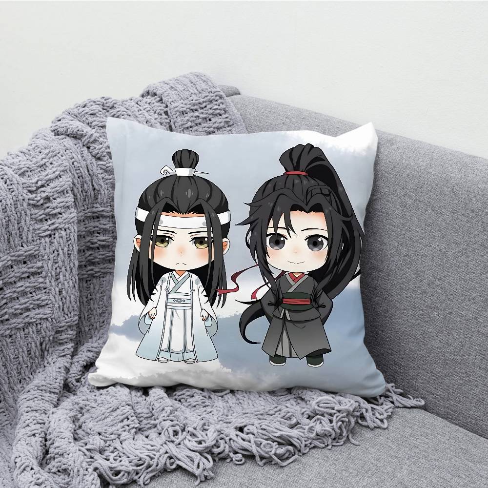Mo Dao Zu Shi Pillow Case Print Polyester Fiber 40X40 cm Home Sofa Throw Cushion Cover Decoration