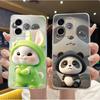 Shockproof Phone Case For Honor 600 Lite 5G/Honor 500 Smart 5G Transparent TPU Soft Casing Fashion Cute White Furry Bear Shell