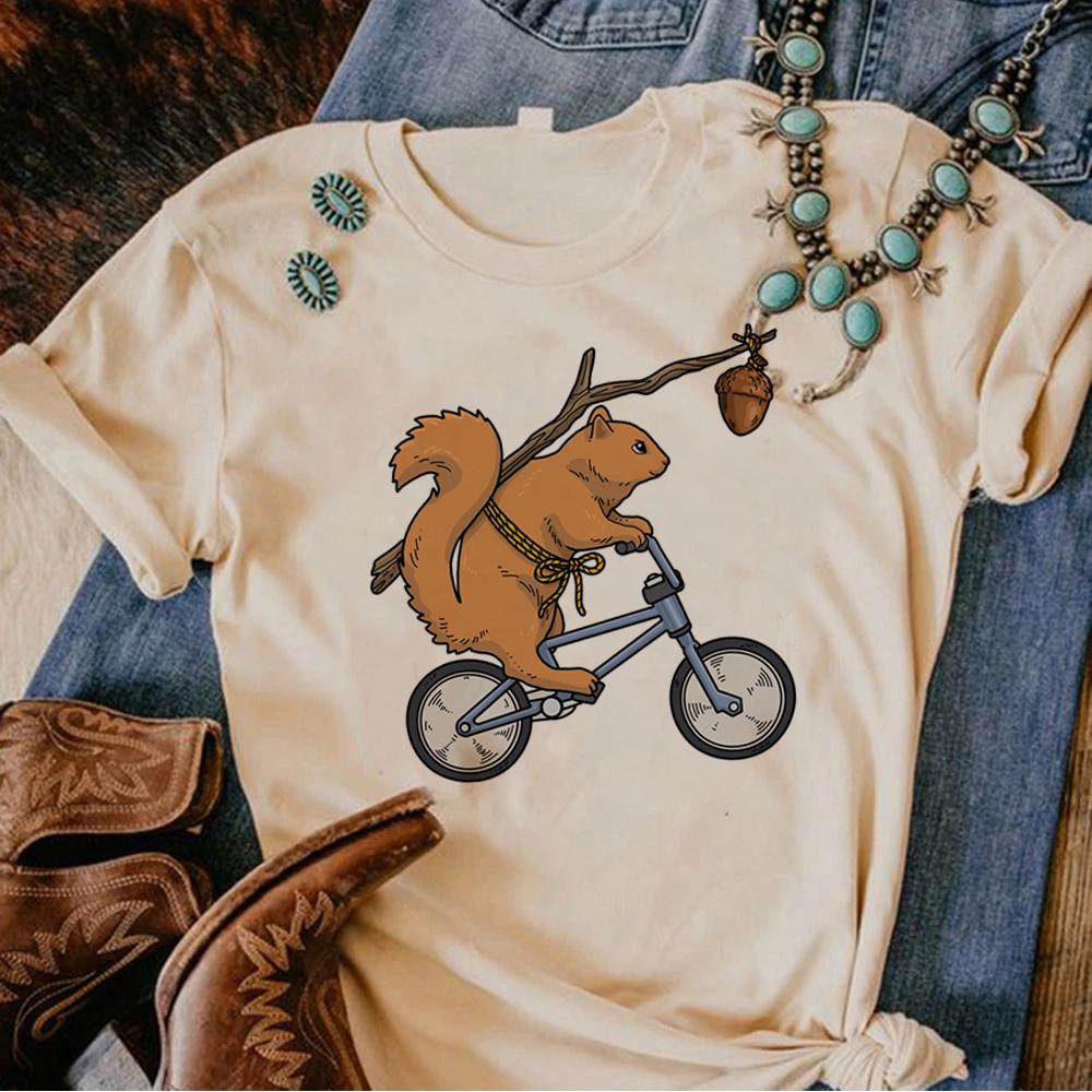 

Squirrel t shirt Women funny t shirt girl y2k designer anime clothing S