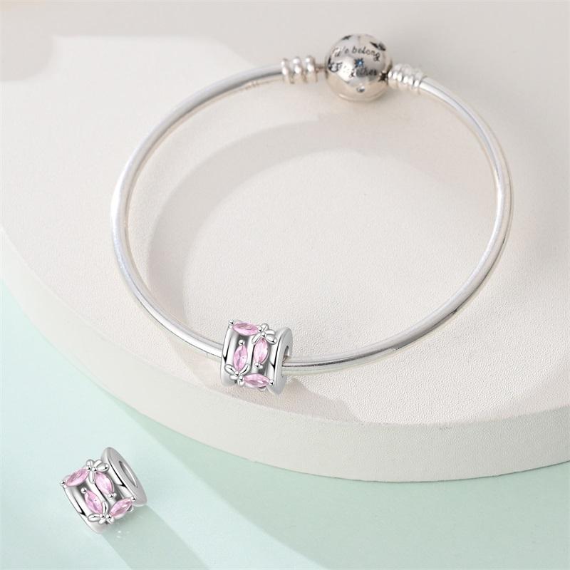 Charm Copper Romantic Butterfly Theme Collection Pendant And Beads 3Mm Original Bracelet Necklace Women Luxury Jewelry Gift