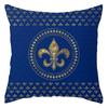Funda de Almohada de Felpa con Estampado Floral Étnico de Lujo Funda para Cojines de Sofá Geométricos Vintage Europeos Cojines Decorativos para Hogar y Oficina