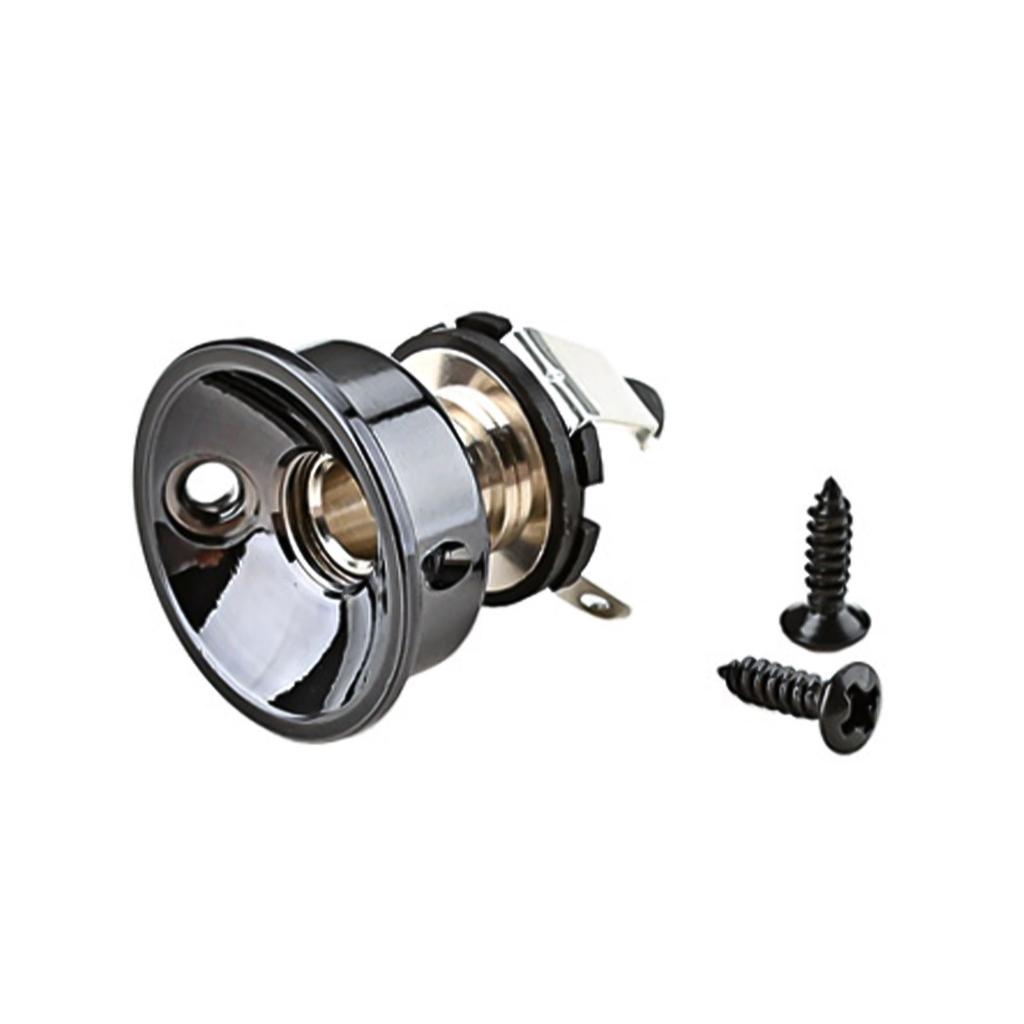 6.35mm Guitar Jack Socket Replacement For Telecaster TL Electric Guitar Chrome /Black Guitar Accessories