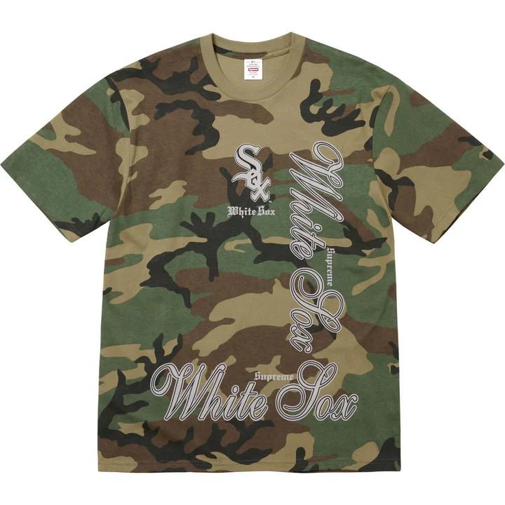 Supreme MLB Teams Tee NY Woodland Camo M