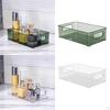 Bathroom Vanity Organizer Food Container 26.5cmx16cmx7.5cm/10.43inchx6.30inchx2.95inch Clear