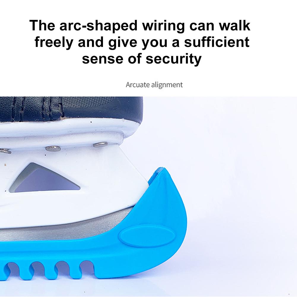Plastic Blade Walking Covers Protection Adjustable Universal Ice Knife Blade Protector Sleeve with Drain Hole for Figure Skating