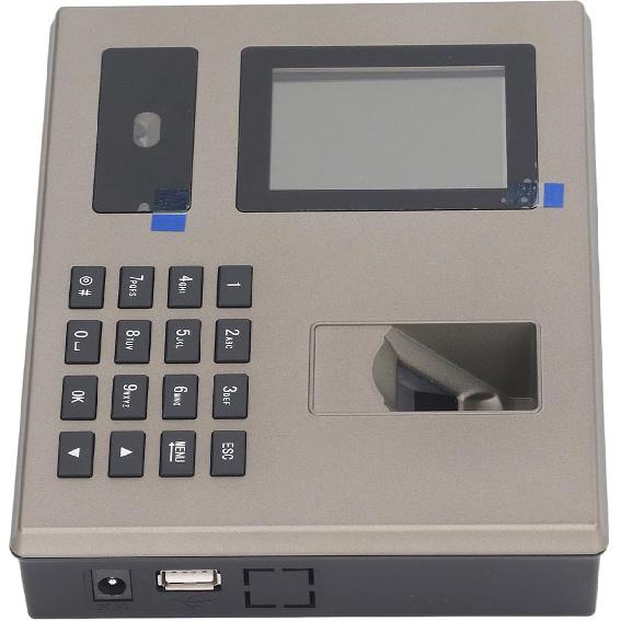 Fingerprint Time Clock, Face Biometric Fingerprint Password Attendance Machine for Employees Small Business with TFT LCD Screen, Up To 1500 Users (US