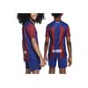 Nike Kids Soccer Jersey Logo Print Striped Color Block Short Sleeve Kids Tops Blue DX2761-456
