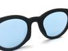 [SPEED ADDICT] BOSTON RUBBER FRAME SUNGLASS (Boston Rubber Frame Sunglasses) Matte Black × Light Blue