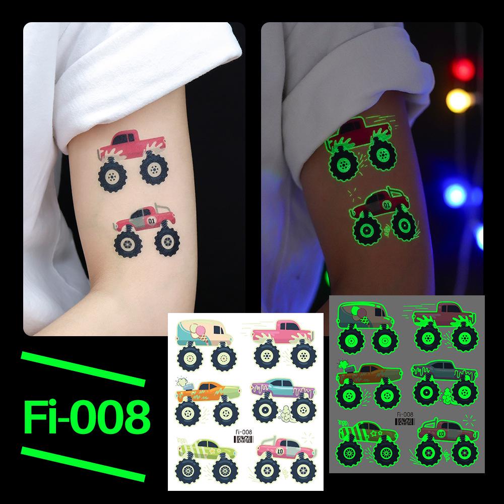 Ricaron 2025 Waterproof Luminous Racing Motorcycle & Car Tattoo Stickers