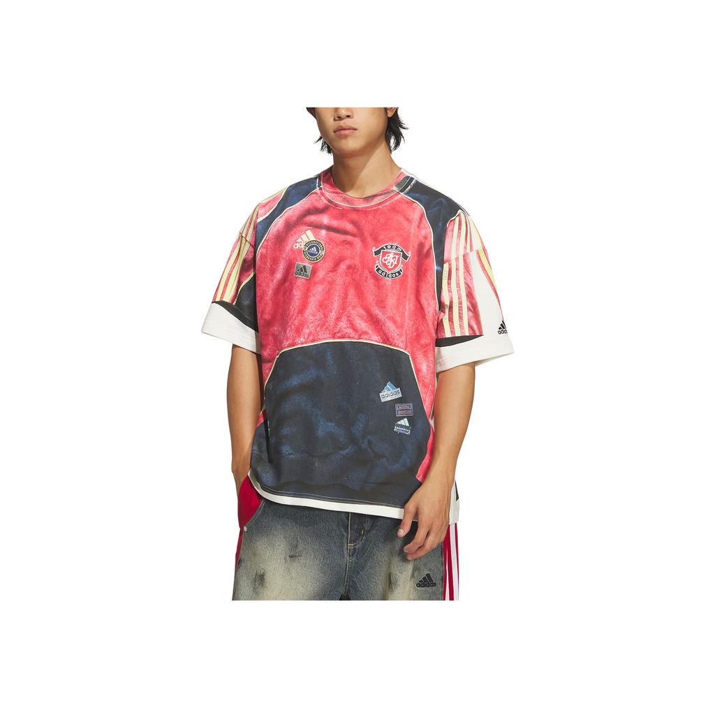 Adidas Originals FW25 SNBN GFX 1 Letter Graphic Loose Fit Crew Neck Short Sleeve T-Shirt Unisex Tops IA4365