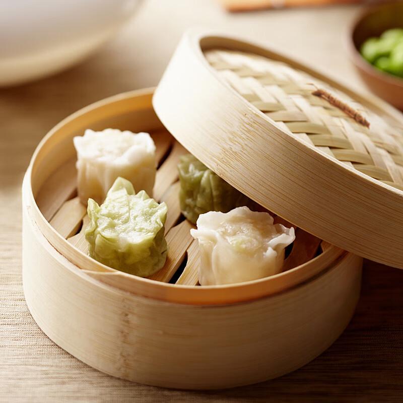 15cm Mini Bamboo Steamer Basket with Lid