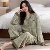 Pajamas women's spring and autumn pure cotton long-sleeved autumn 1011 new middle-aged mother autumn and winter high-end loungewear set