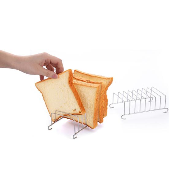 Stainless Steel Bread Rack 8-Slot Toast Holder for Air Fryer Rectangle Toast