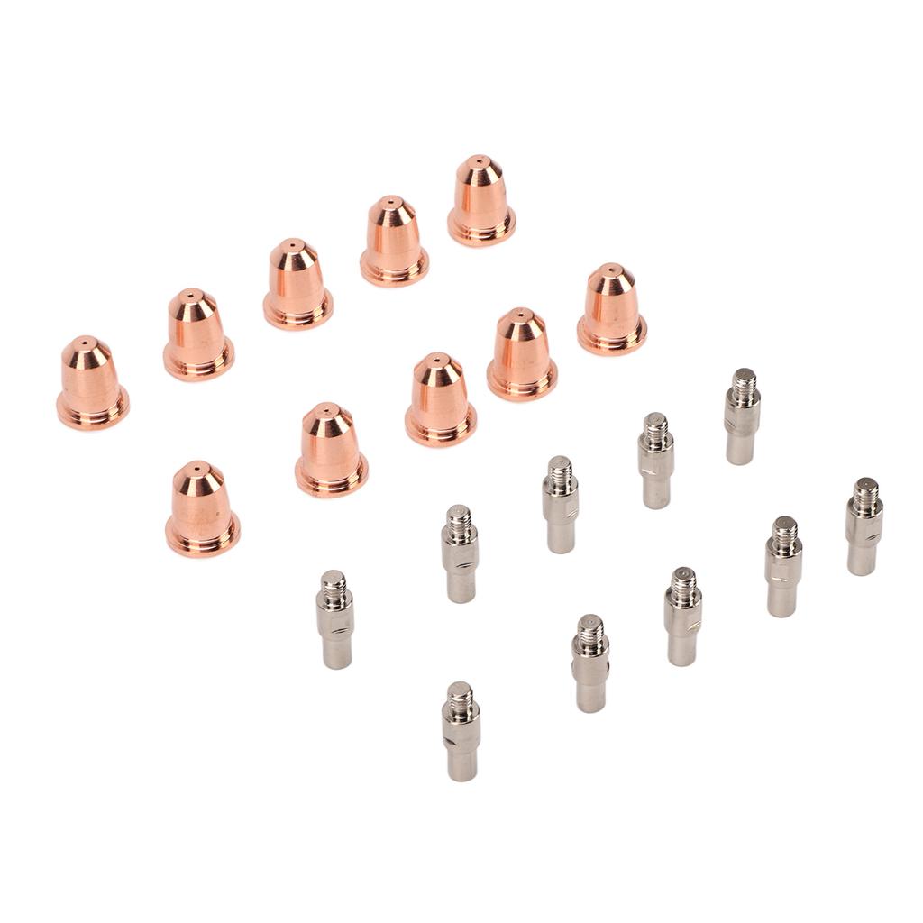 20PCS Electrode Tip Nozzle 0.03in High Hardness Brass Plasma Electrode Nozzles Cups Kit for
