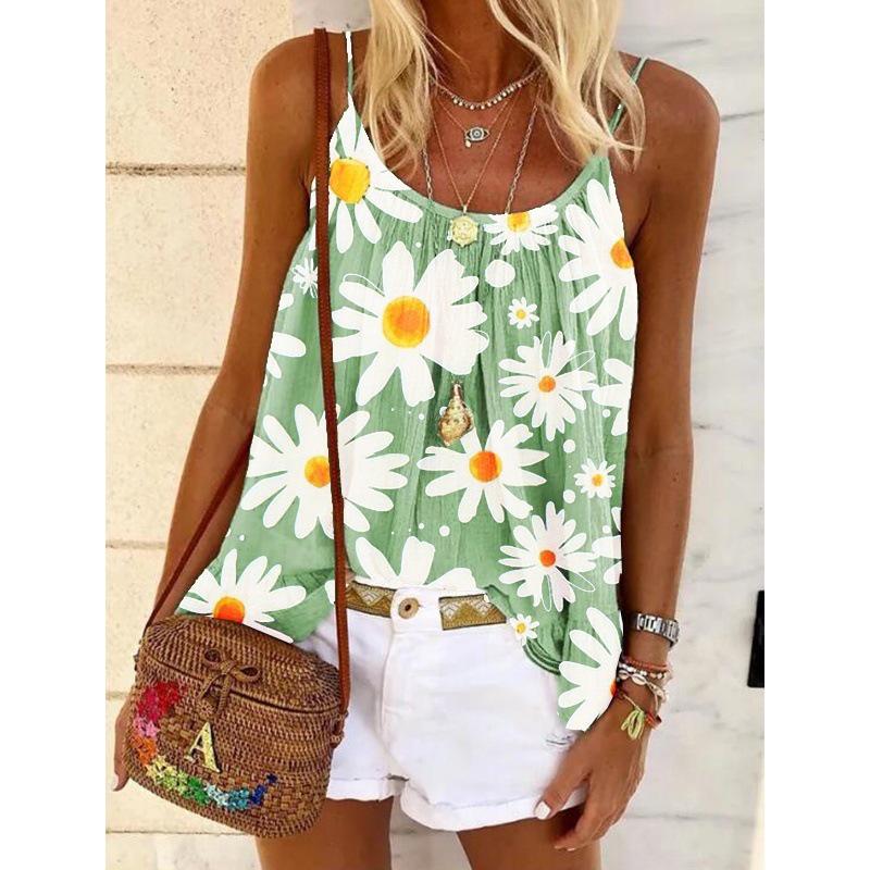 2020 Hot Selling Printed Sling Top: Fashionable & Trendy Sexy T-shirt