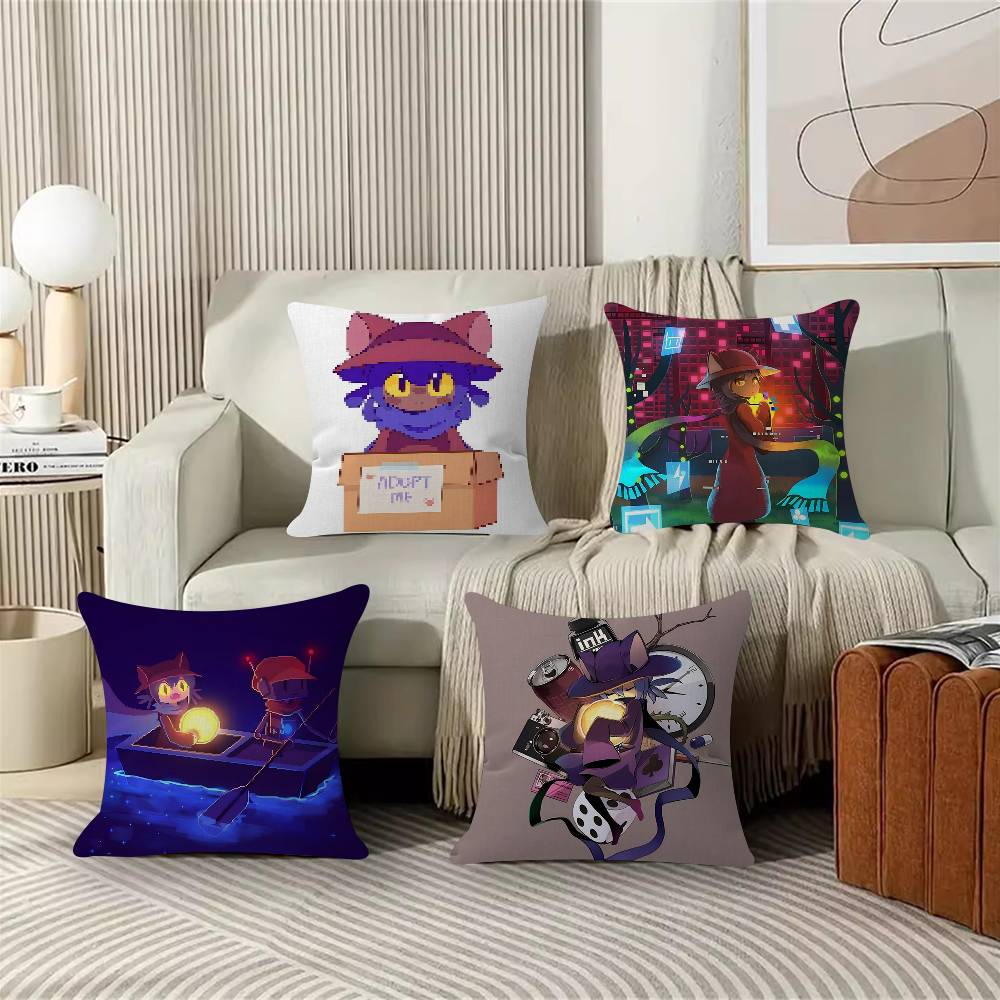 OOneshot Niko Pillow Gift Home Office Decoration Bedroom Sofa Car Cushion Cover Case 45x45