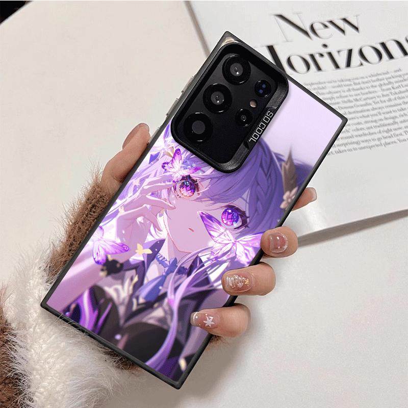 Genshin Impact Keqing Weiche Handyhülle für Samsung Galaxy S24 S25 FE S26 Edge S23 Ultra S22 Plus S21 + Stoßfeste Hülle Rückseite