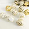 9Pcs/set 6CM Xmas Tree Hanging Pendant Painted Xmas Baubles  Christmas Party Decoration