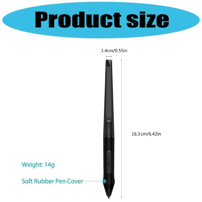 Penna Stilo Ergonomica PW500 per Tablet KAMVASPro22 per Migliorare il Controllo Artistico Penna Stilo per Illustratori Professionisti