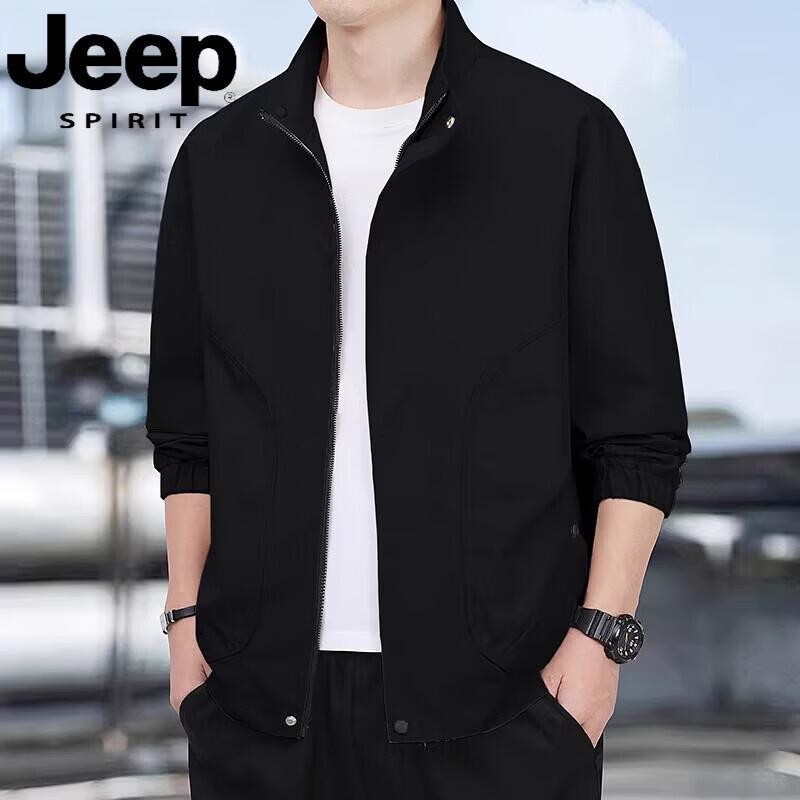 JEEP SPIRIT Men s Thin Casual Stand Collar Jacket M
