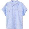 BETU Women's Printed Striped Short-Sleeve Shirt