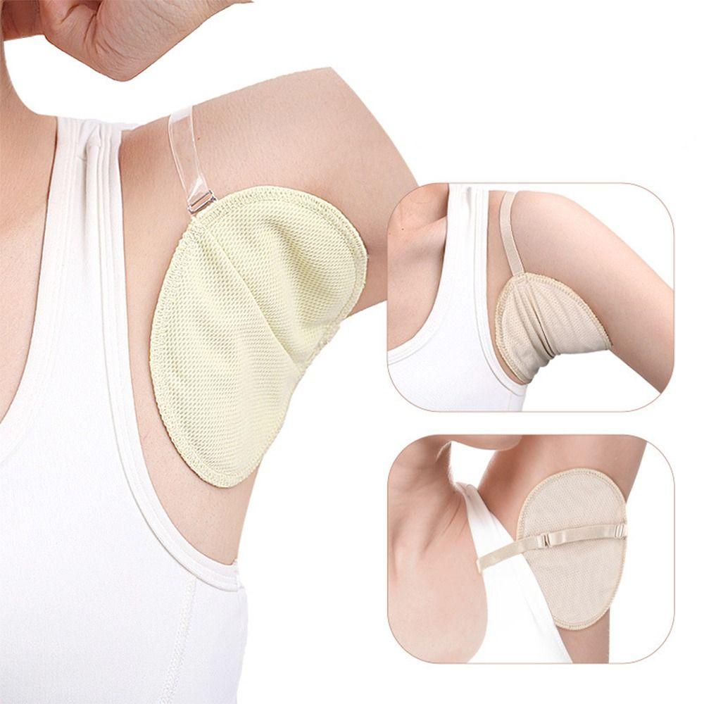 2 STÜCK Schnelltrocknende Schweißpads Wiederverwendbare Verstellbare Achselschweißband-Pads für Damen Herren